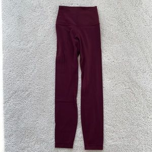 Lululemon align leggings, size 0, 25 inch